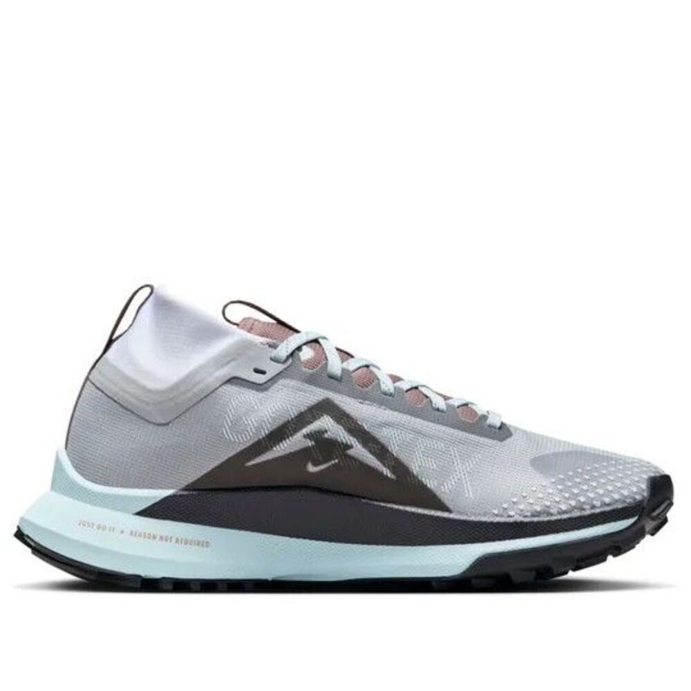Nike React Pegasus Trail 4 Gore Tex Running Hiking Shoes Womens Size 9 Grey Blue - Picture 2 of 7